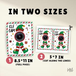 Printable Elf Camera, Elf Cam, Santa Camera, Santa Cam, 24 Hour ...
