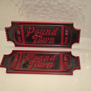 Funny Pound Town Ticket – 3D Printed Gag Gift, Valentine’s Day or Anniversary Joke, Novelty Coupon for Him or Her