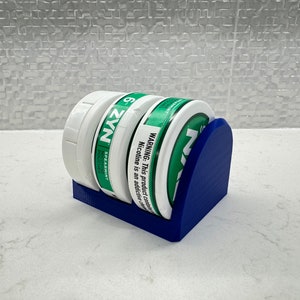 Desktop/Countertop zyn can holder holds 3 zyn cans, 6 colors to chose from