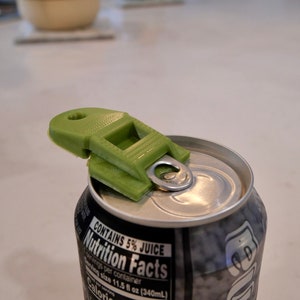 Adaptive soda can tab opener 2pk help for kids, long nails, sore hands; assistive drink tool for arthritis, OT hand therapy