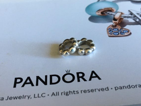 Pair of Authentic Retired Pandora Bubble spacers … - image 5