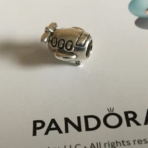 Authentic Pandora Airplane Charm Pre-loved Pandora Plane Travel Charm Sterling Silver Airplane Retired Charm love friendship Gift Honeymoon
