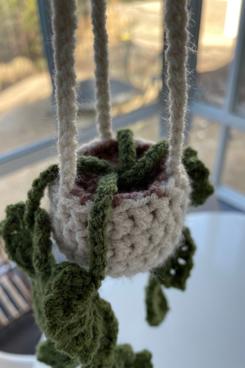 Crochet Hanging Plant, Car Decoration, Plants, Hanging Plants, Crochet
