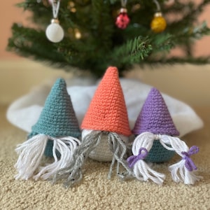 Weihnachtszwerge, gehäkelte Wichtel, Urlaub Dekor, Weihnachtsgeschenke, Weihnachtsdekor, Weihnachtsgeschenke, handgemachte Geschenke, gehäkelte Dekor