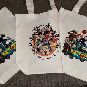 Personalized Halloween Tote Bag, Tick or Treat Bag, Halloween Bags for Kids.