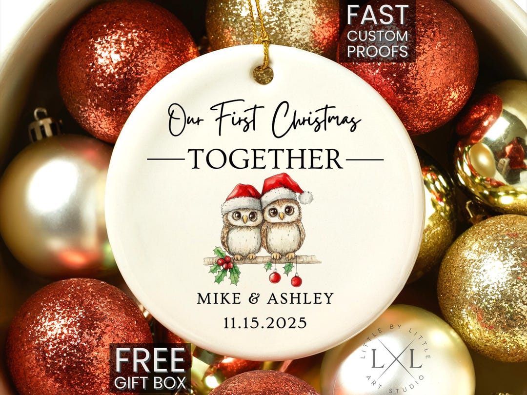 Our First Christmas Together Ornament Personalized Couple Ornament ...