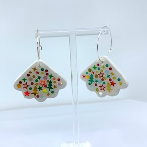Christmas earrings sparkly festive earrings statement earrings
