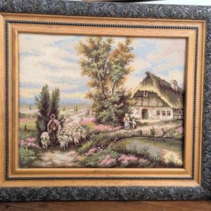 Vintage Tapestry, Framed, 70x60cm