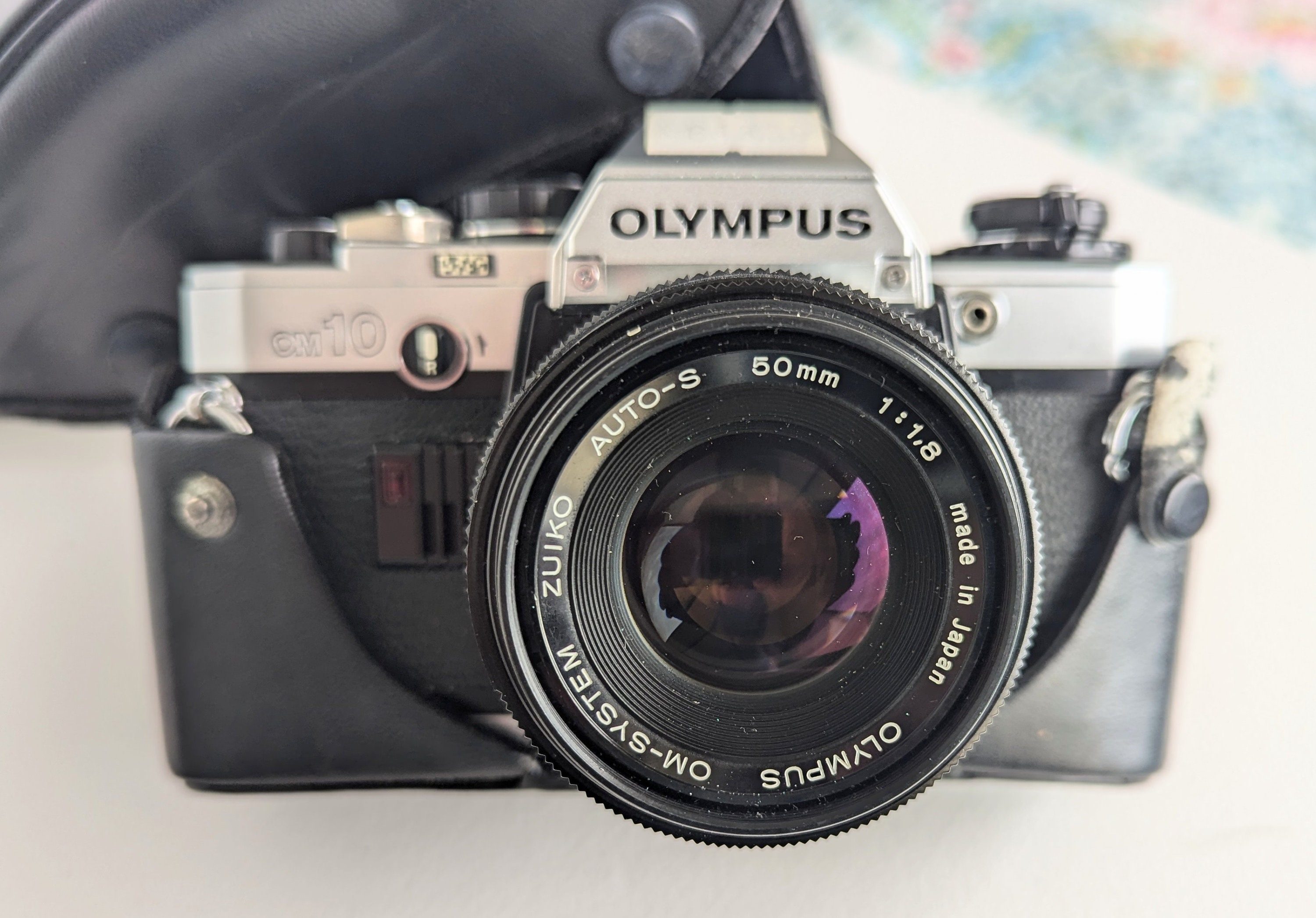 【OLYMPUS】OM10 ＋Zuiko MC AUTO-S 50mm Olympus OM10 Black 35mm SLR Film Camera with Olympus OM-System