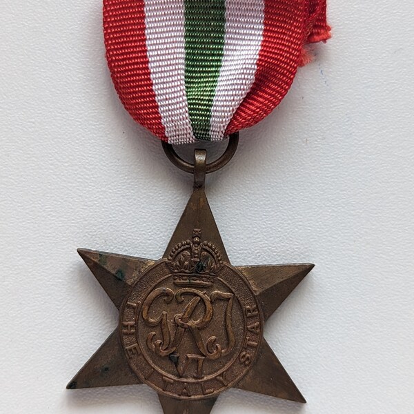 The Italy Star Campaign Medal For Service In World War Two - Forces War Records - Foto 9