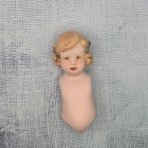 Poupée Ancienne Reproduction JDK 221 28 Cm Tête Biscuit, Yeux Bleus, Rousse