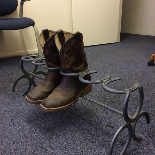 Horse Shoe Boot Rack Etsy