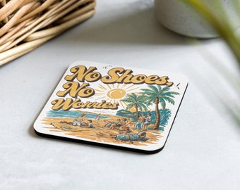 Sottobicchieri, sottobicchieri per bevande, design estivo, sottobicchieri artistici, tappetini per tavolini da tè, regalo per la casa, regalo di inaugurazione della casa, sottobicchiere estivo