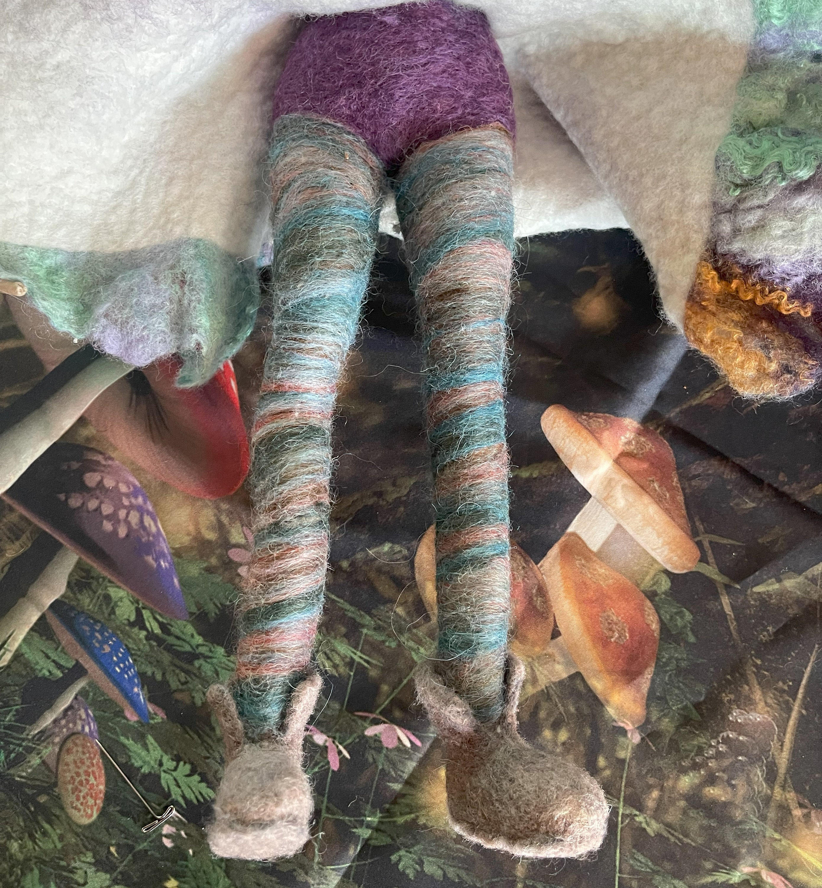 Zarra: Handmade Felted Wool Witch Doll - Poseable Fiber Art - Etsy
