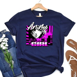 Anime Girl Manga Shirt, Anime Lover Gift Shirt, Gift for Anime Manga Fan, Anime Manga Fan, Anime Otaku Shirt, Trendy Japanese Anime Clothing
