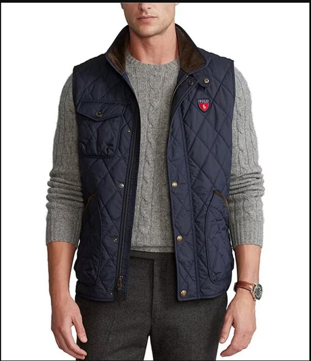 Polo Ralph Lauren Waterrepellent Quilted Beaton Vest Plaid Etsy