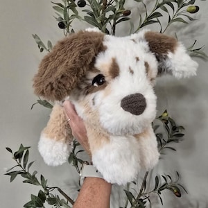 Peluche de perro: Peluche de perro de lana suave y esponjosa imagen 1