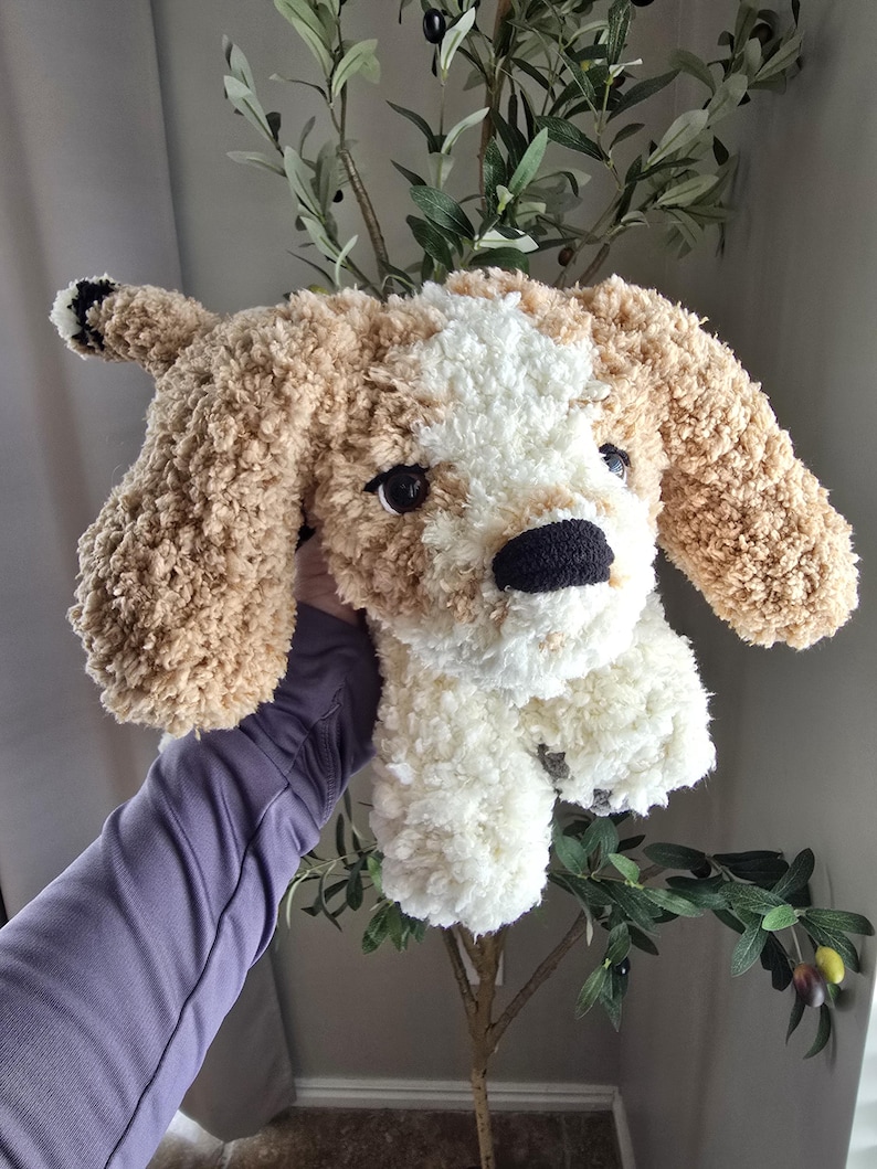 Peluche de perro: Peluche de perro de lana suave y esponjosa imagen 7