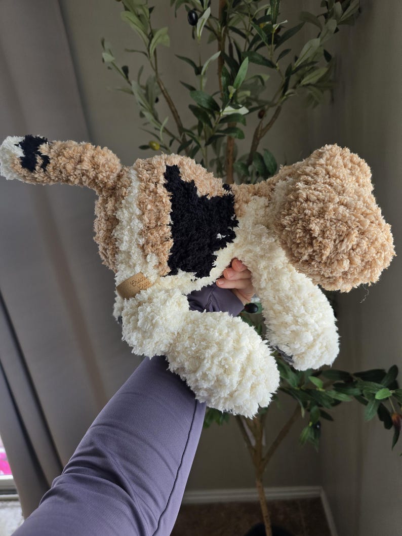 Peluche de perro: Peluche de perro de lana suave y esponjosa imagen 6