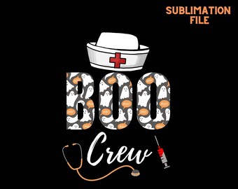 Halloween Nurse PNG | Spooky Boo Crew Sublimation (Digital Download)