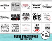 Nurse Practitioner Designs | SVG PNG JPG Bundle (Digital Download)