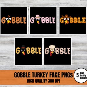 Turkey Face PNG| Thanksgiving Sublimation Designs| Gobble PNG| Cartoon Turkey Clipart| Thanksgiving Turkey Mug| Funny Thanksgiving Shirt DIY
