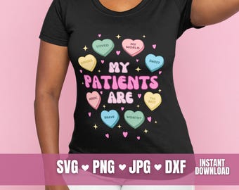Valentine Nurse Shirt SVG | Medical Cut File (Digital Files)