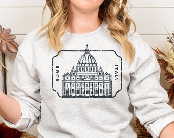 Italy sweatshirt, Travel shirt, Backpacker, Holiday gift, Christmas gift, Italian Rome, Spain, Birthday gift, Graphic, Mon Dad gift, Vintage