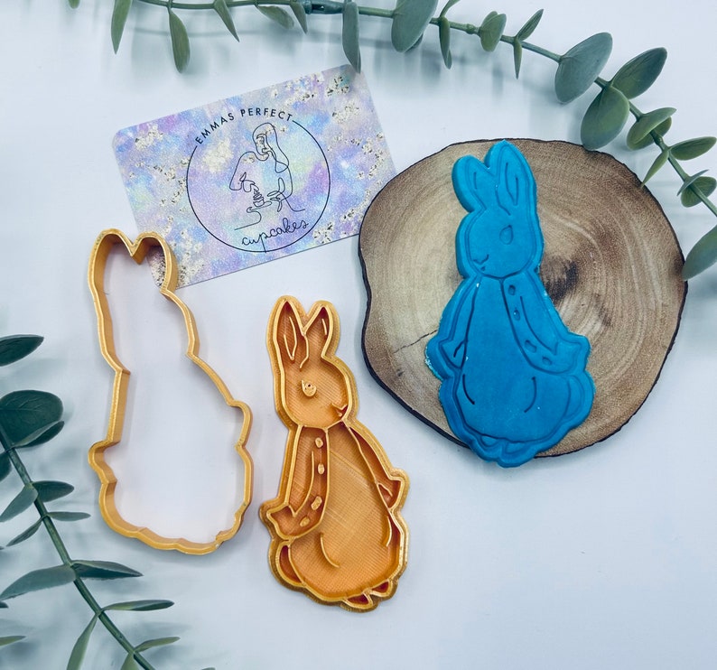 Peter Rabbit Themed / Fondant Cupcake Stamp / Embosser Cookie Cutter zdjęcie 3