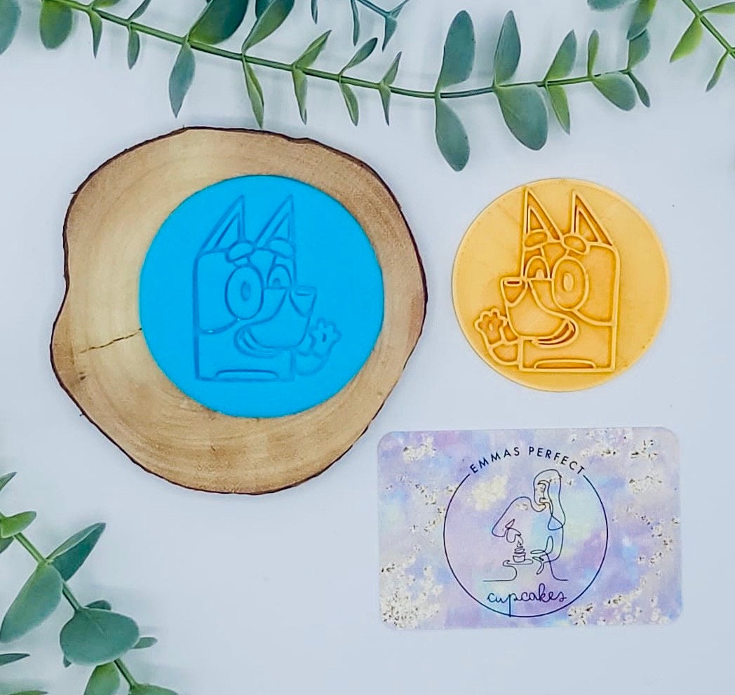 Bluey Inspired Fondant Icing Cookie Cupcake Stamp / Embosser Etsy