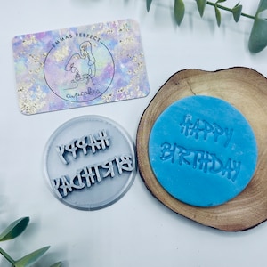 Alles Gute zum Geburtstag – Fondant Icing Cookie Cupcake Stempel/Prägung