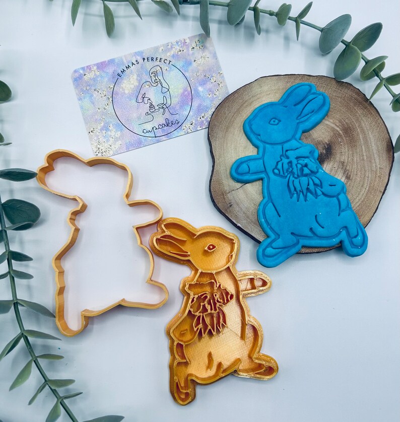 Peter Rabbit Themed / Fondant Cupcake Stamp / Embosser Cookie Cutter zdjęcie 2