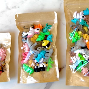 3D Printed Animal Toys. Flexi Fidget Articulated Toy.  Perfect for holidays and stocking stuffers. Birthday Goodie bags. Animal Party Favors
