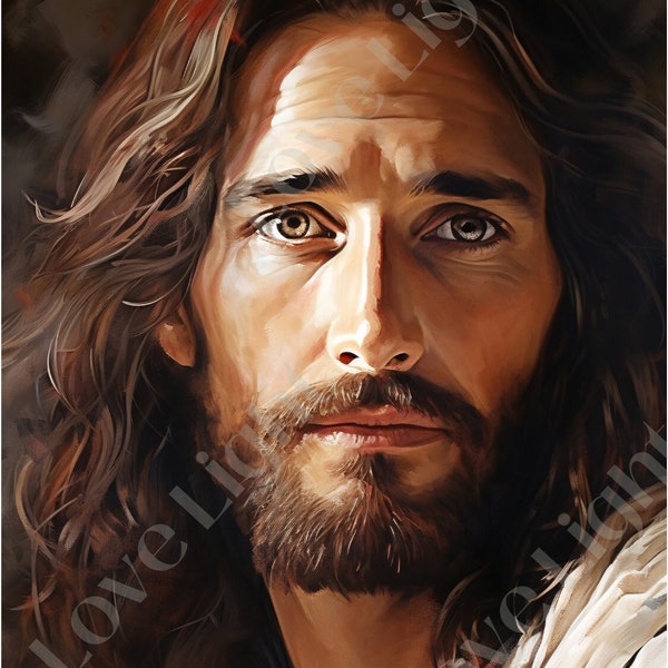 Portrait of Jesus - Etsy