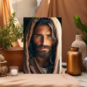Mooie Jezus "Eternal Grace" Pasen wenskaart, alle vakantie stationaire, religieuze thema fotografie kunst, geloof geïnspireerd Jezus artwork