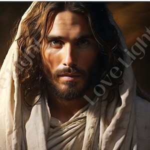 Divine Trial, Jesus portrait, Jesus art, Digital Print, Digital download, Christian gifts, Jesus photography Christian art, Jesus tempted