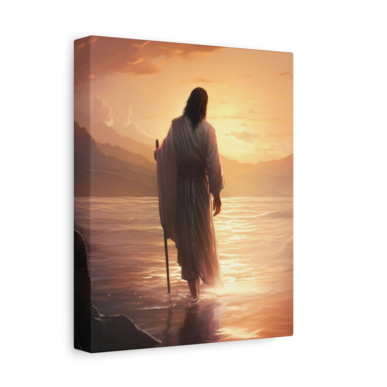 Jesus Walking on Water Canvas Print: Christian Religious Art - Etsy