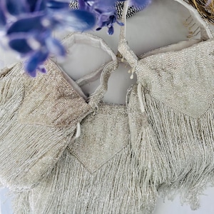 Crystal Beaded Evening Bag: Handmade Bridal Clutch