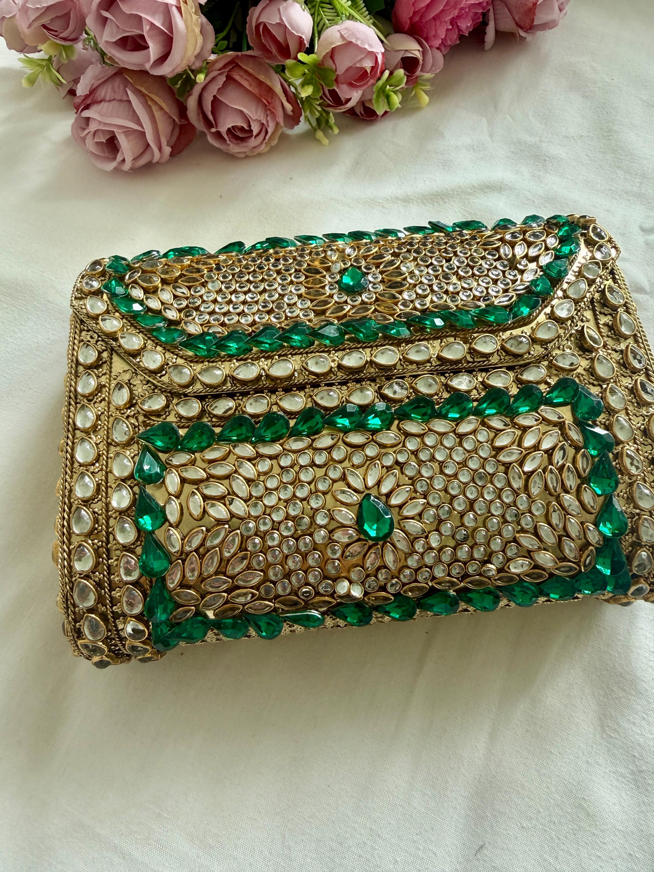 Emerald Green Clutch Bag - Etsy