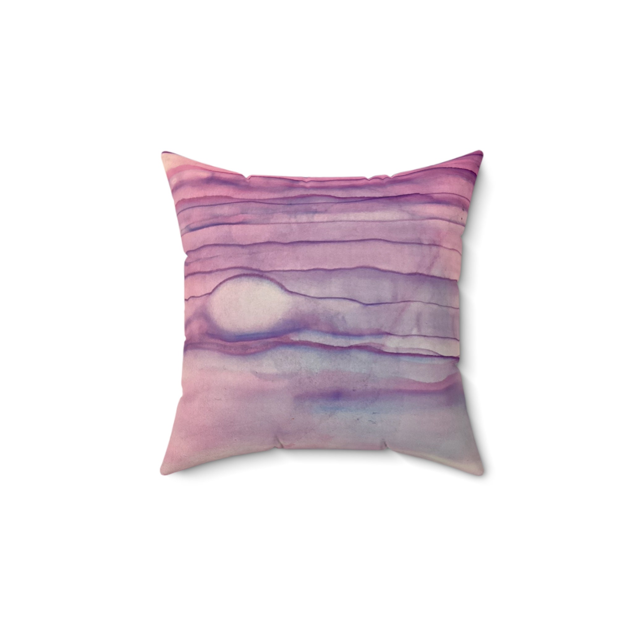 Hand painted Purples Pillow. Organic Artwork. Blues Lavender Pinks. Home Decor. Remodel Redecorating Brighten Any Room. Makeover Room Etsy Canada