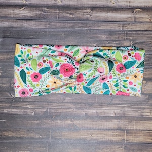 Summer floral stretch headband