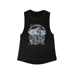 Black Unicorn Metal Women&#39;s Flowy Scoop Muscle Tank