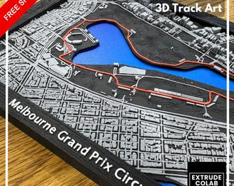 Melbourne Grand Prix F1 Circuit 3D Print, Albert Park, 2026 Collector Edition