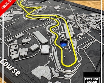 Impresión 3D del Circuito de Suzuka, Fórmula 1, Edición Coleccionista 2026
