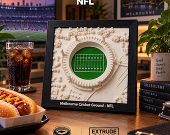 Modelo del estadio MCG para el partido de la NFL en Melbourne 2026: Los Angeles Rams vs San Francisco 49ers
