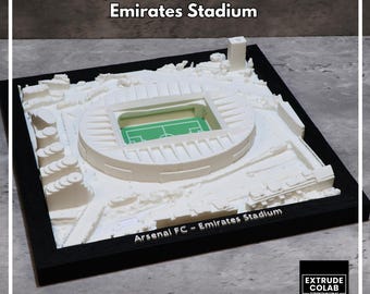 Modelo 3D del Emirates Stadium del Arsenal FC – Modelo impreso en 3D - Campeones de 2026