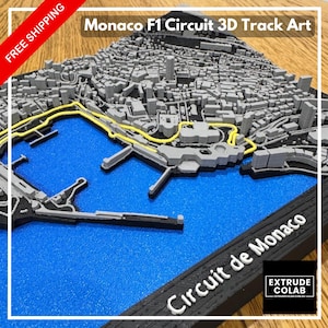 Monaco Grand Prix Circuit 3D Print, Formula 1, 2026 Collector Edition