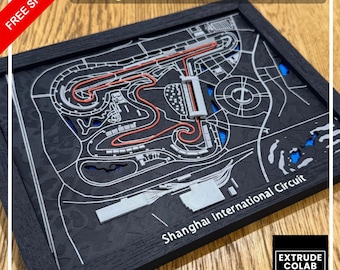 Impresión 3D del Circuito Internacional de Shanghái, Fórmula 1, edición de coleccionista de 2026