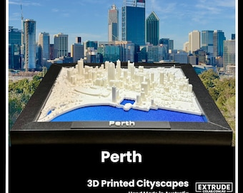 Paisaje urbano de Perth en 3D: enmarcado y con lujosos detalles.