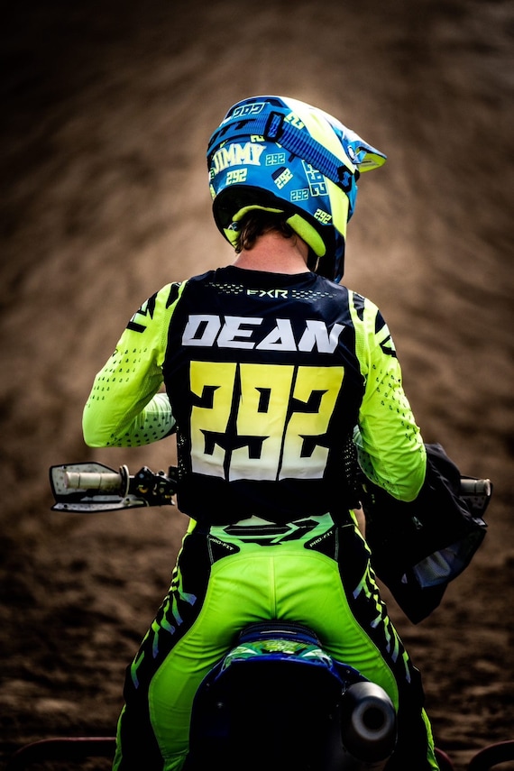 Custom Motocross Iron on Name and Number - Etsy